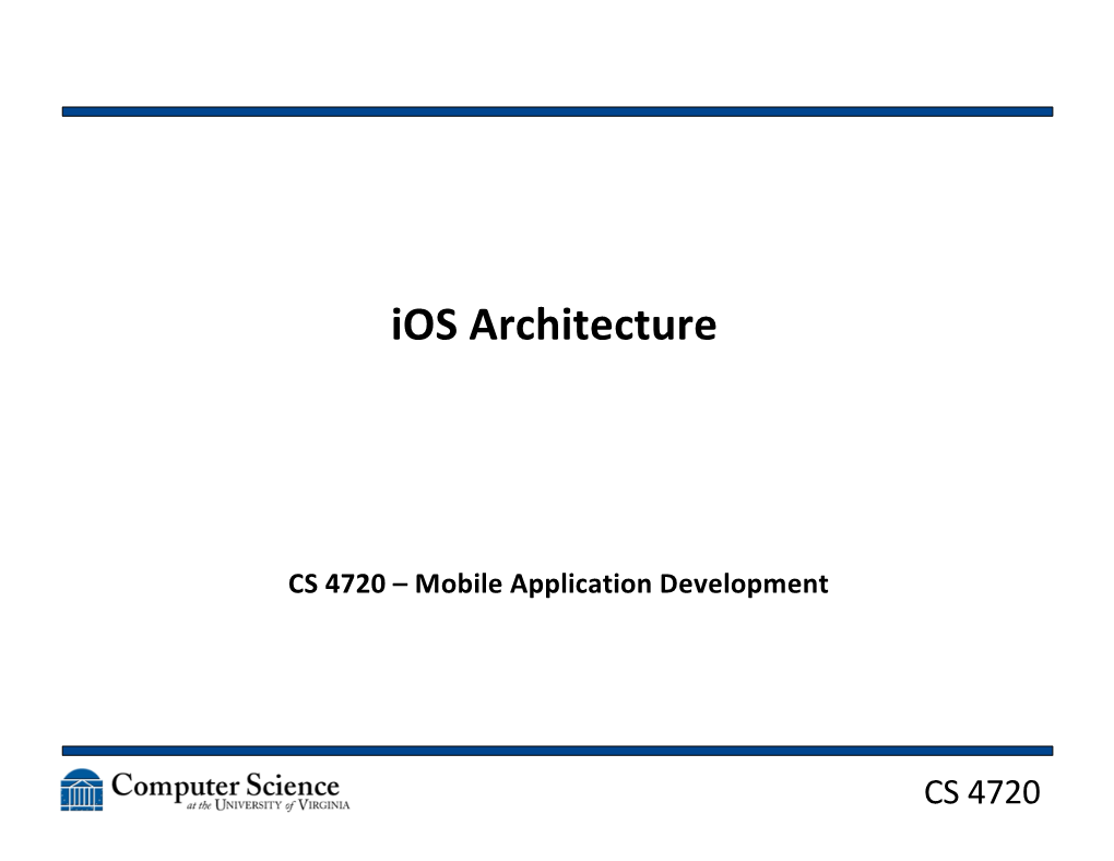 Ios Architecture