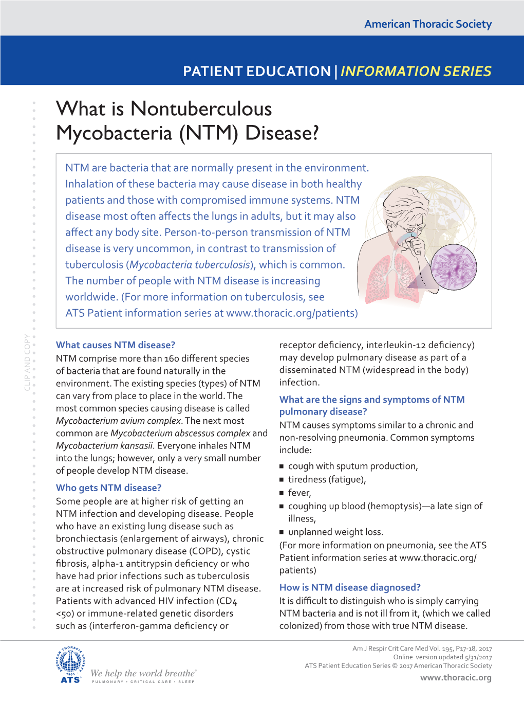 What Is Nontuberculous Mycobacteria (NTM) Disease?