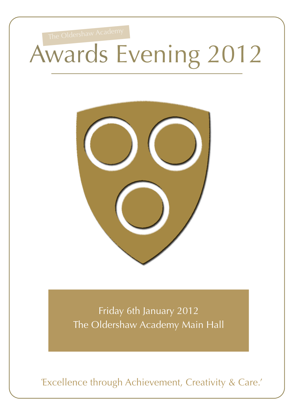 Awards Evening Booklet 2012