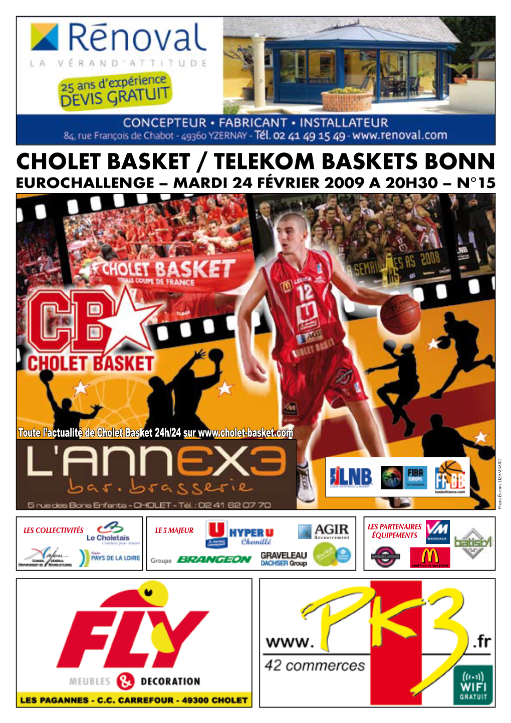 Cholet Basket / Telekom Baskets Bonn Eurochallenge – Mardi 24 Février 2009 a 20H30 – N°15