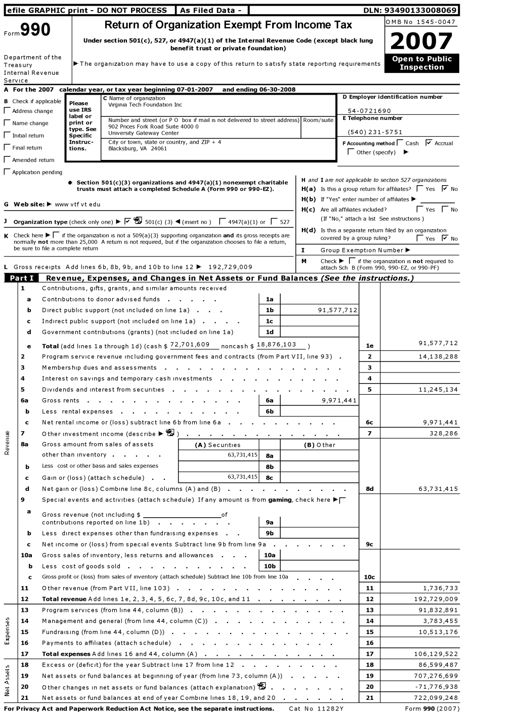 Return of Organization Exempt from Income