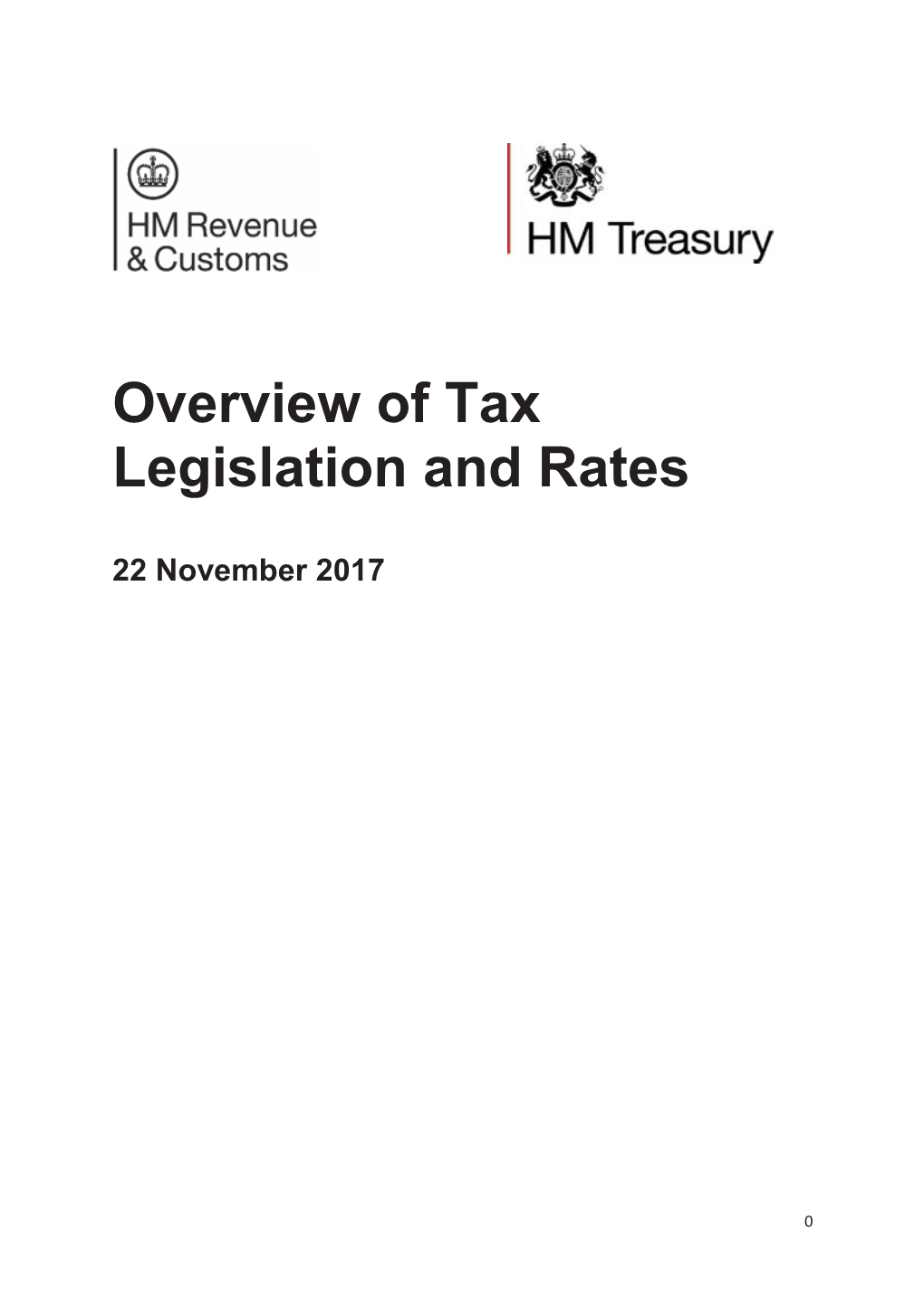 Autumn Budget 2017: Overview of Tax Legislation and Rates (OOTLAR)