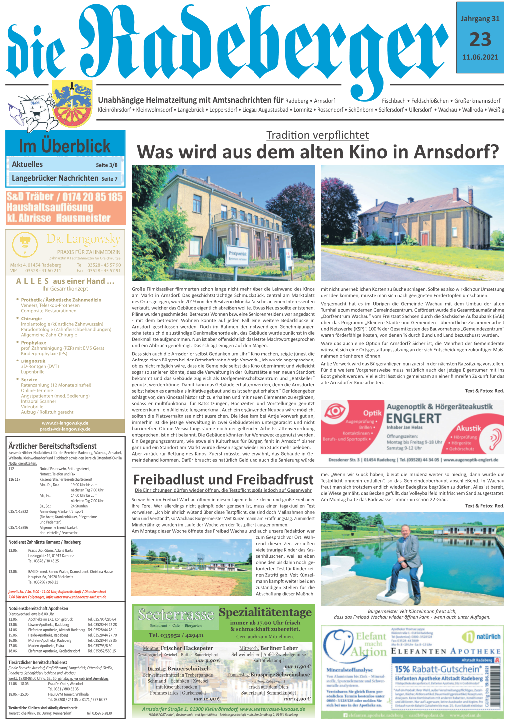 Was Wird Aus Dem Alten Kino in Arnsdorf? Aktuelles Seite 3/8