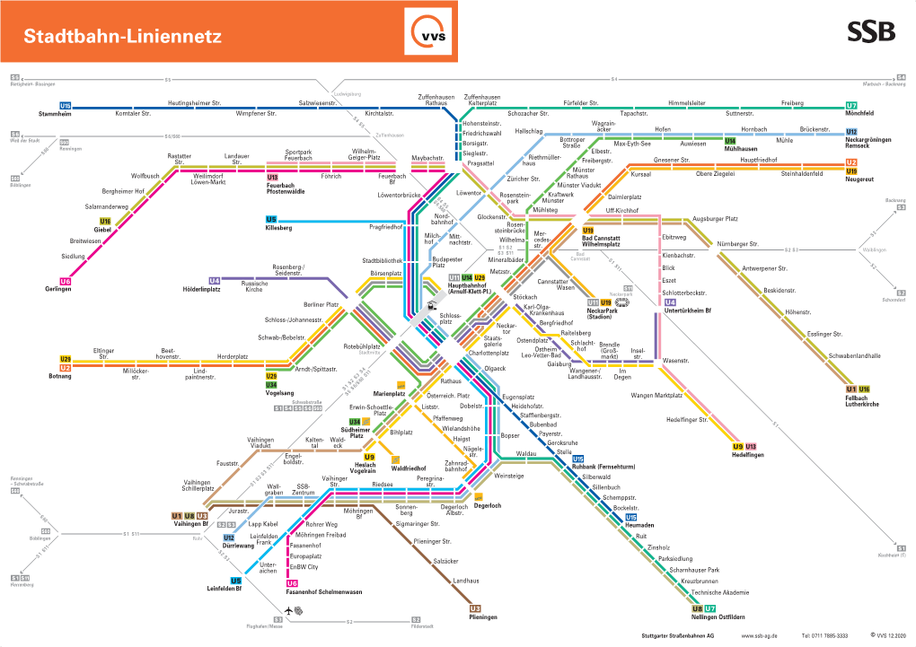 Stadtbahn-Liniennetz