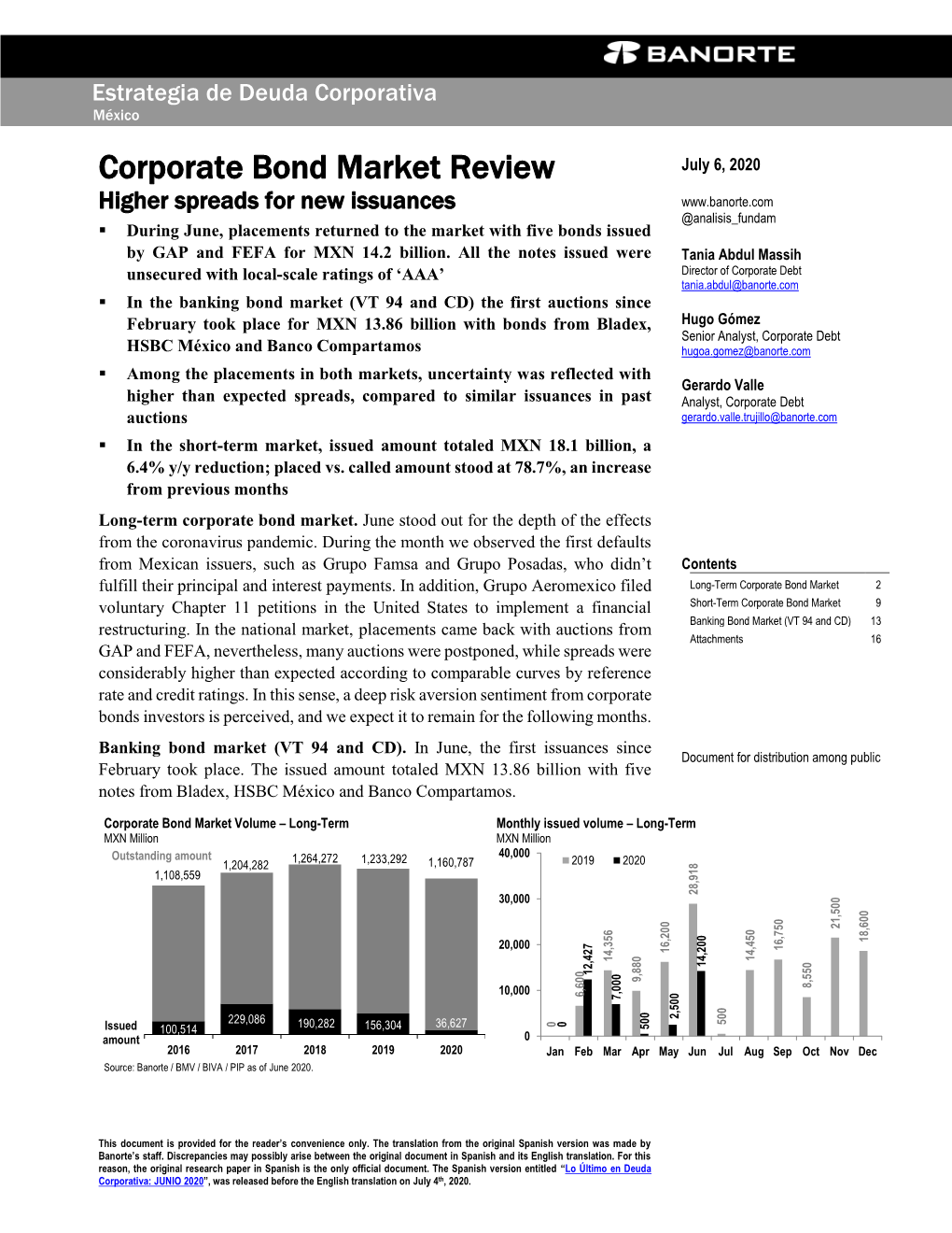 Corporate Bond Market Review July 6, 2020