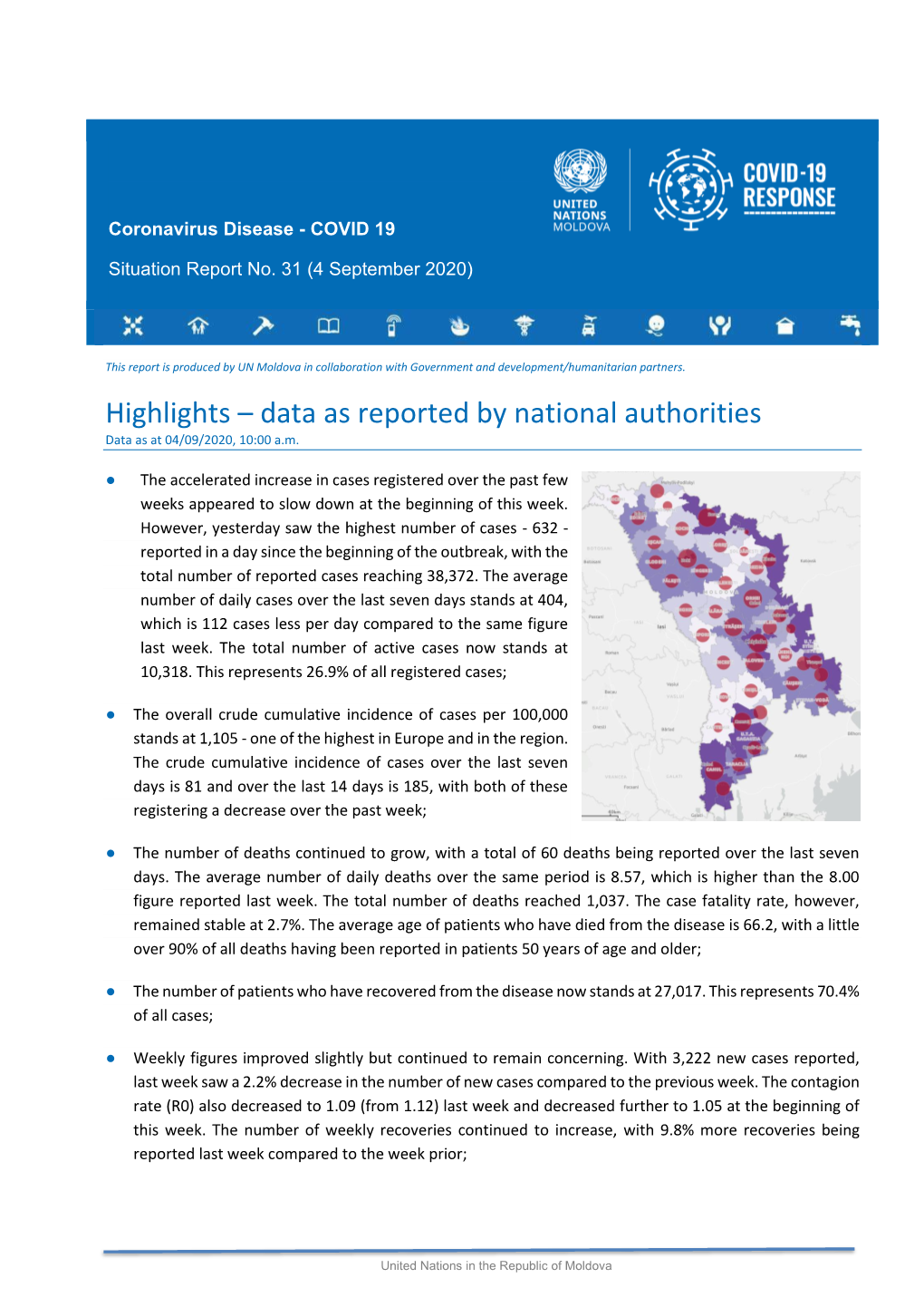 Data As Reported by National Authorities Data As at 04/09/2020, 10:00 A.M