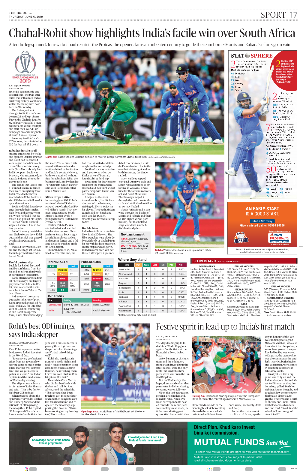 Chahal-Rohit Show Highlights India's Facile Win Over South Africa