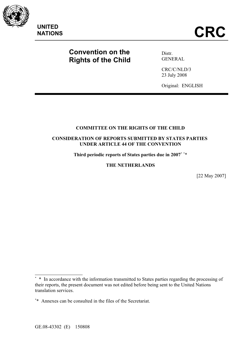 Committee on the Rights of the Child s31