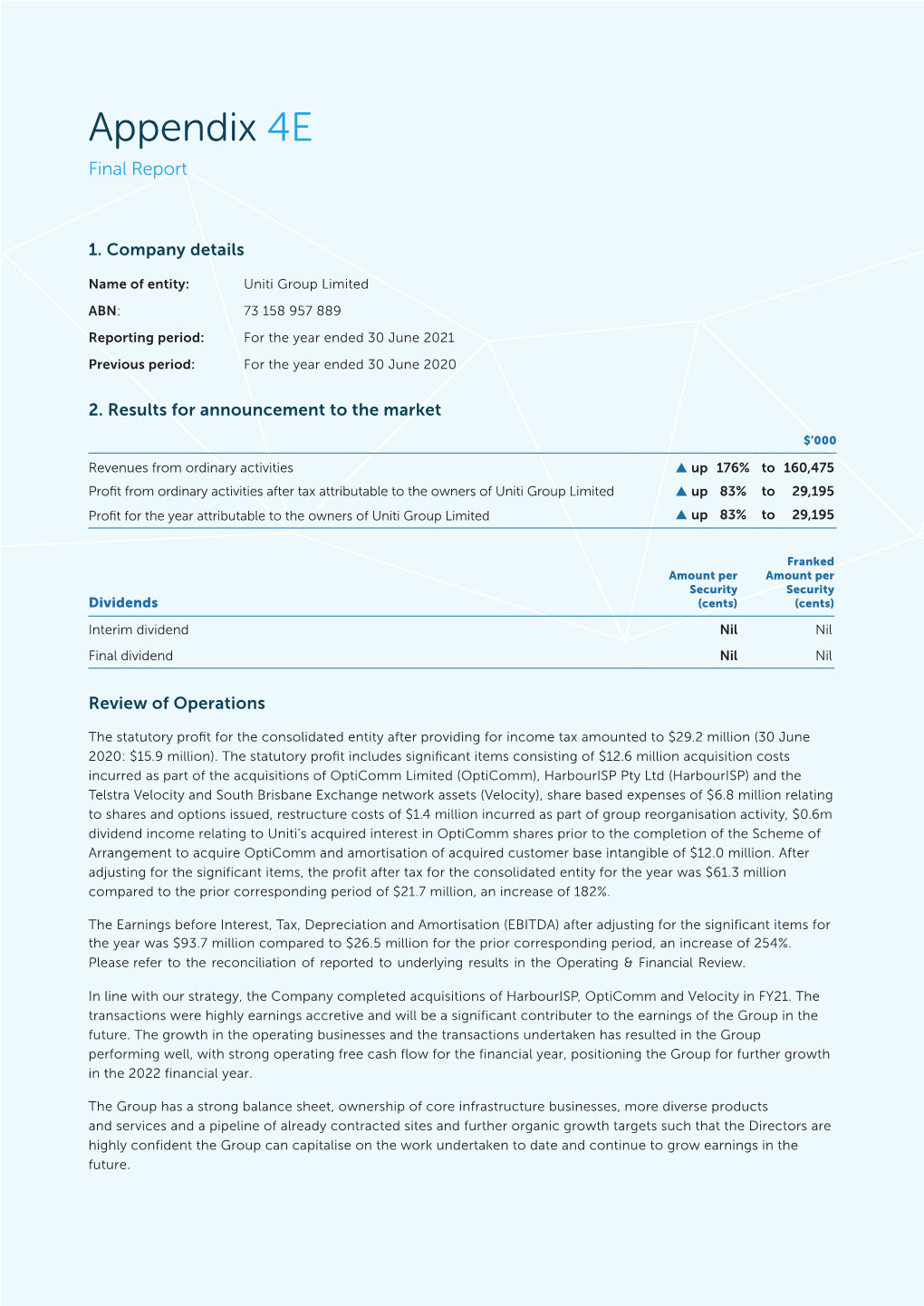 Appendix 4E Final Report