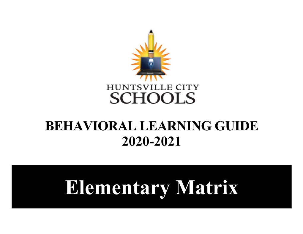 Behavioral Learning Guide 2020-2021