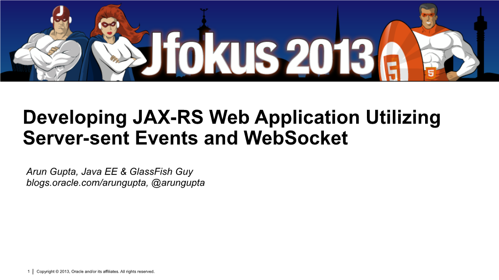 Developing JAX-RS Web Application Utilizing Server-Sent Events and Websocket