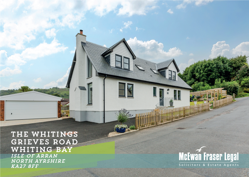 The Whitings, Grieves Road, Whiting Bay, Isle of Arran, North Ayrshire