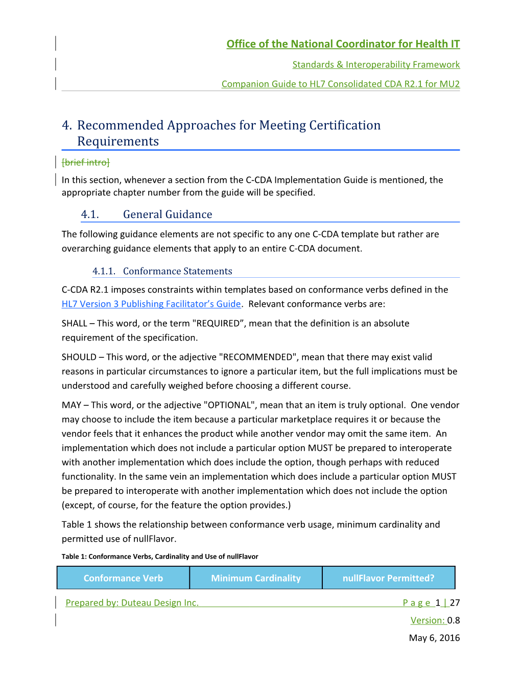 Companion Guide to HL7 Consolidated CDA R2.1 for MU2