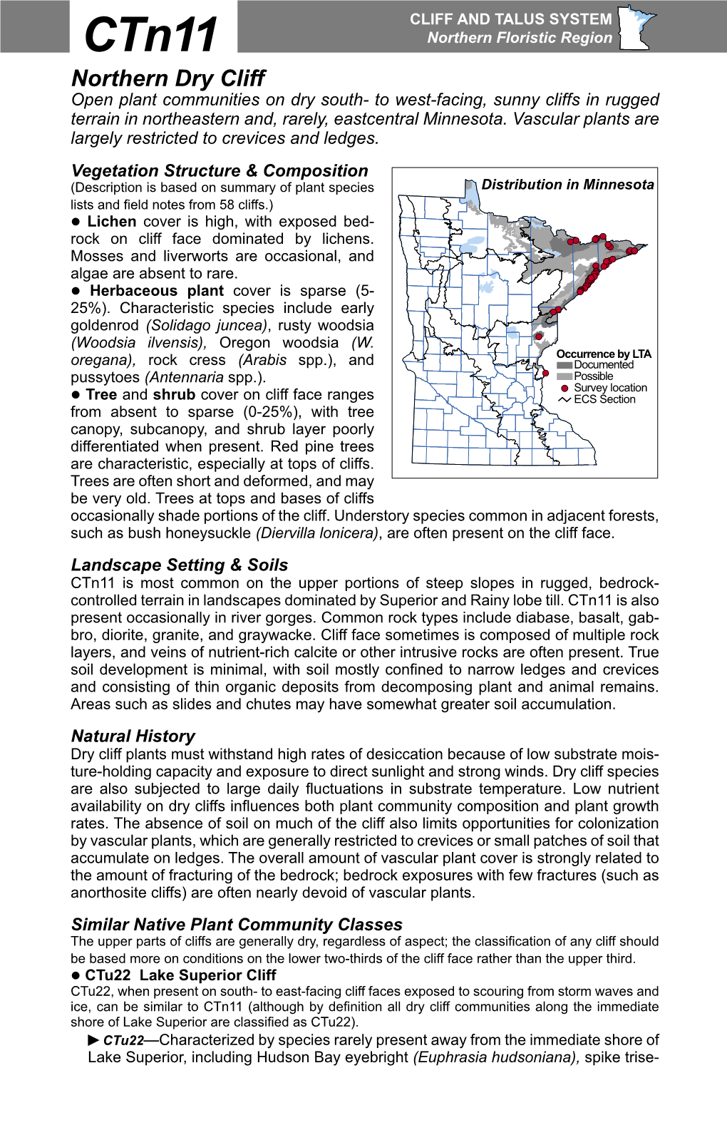 Ctn11 Northern Dry Cliff Factsheet