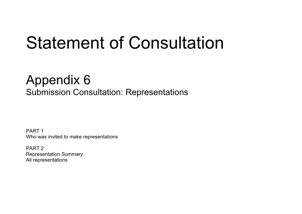 Crawley 2030 Consultation Statement