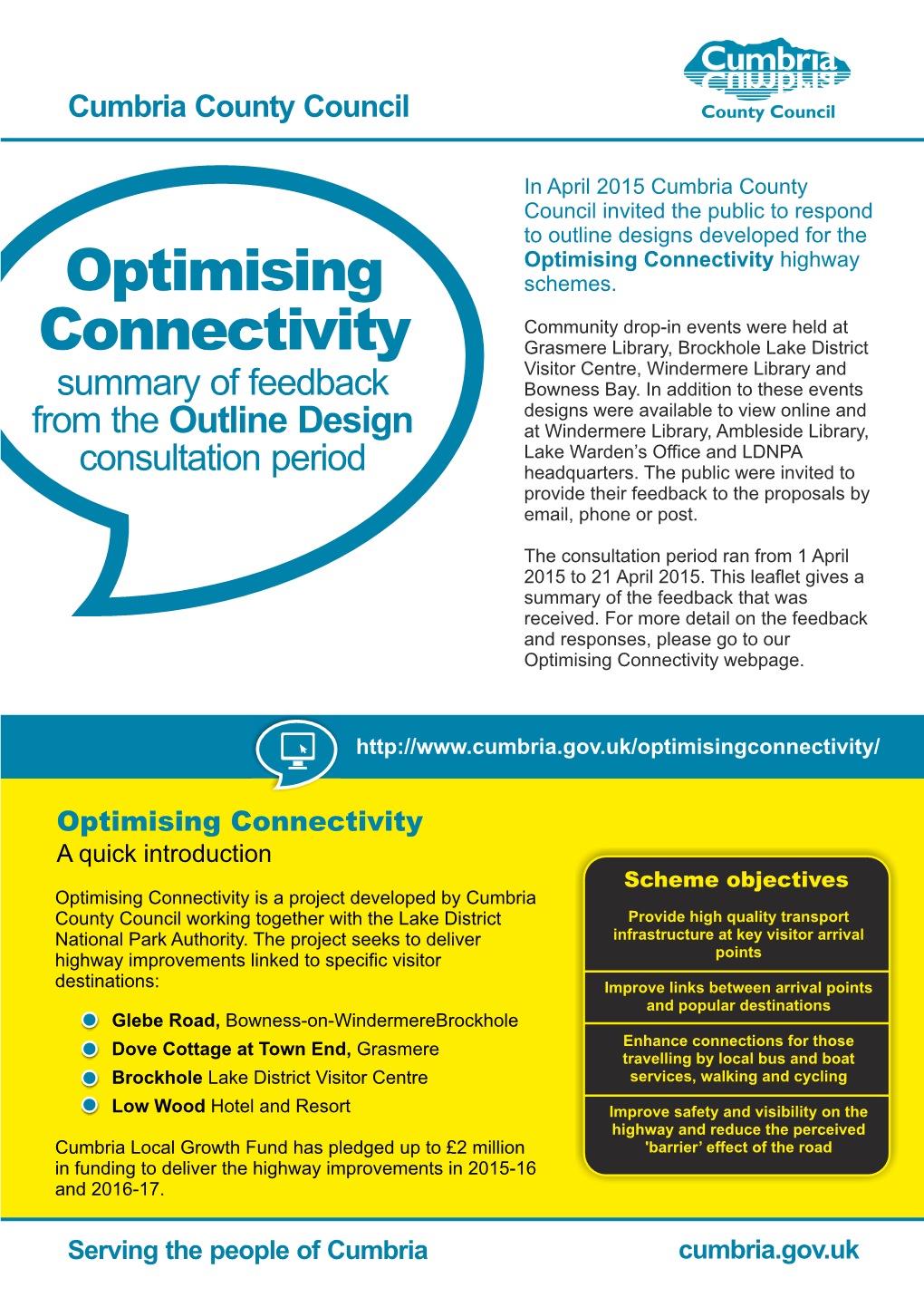 Optimising Connectivity Outline Design Feedback Summary June 15
