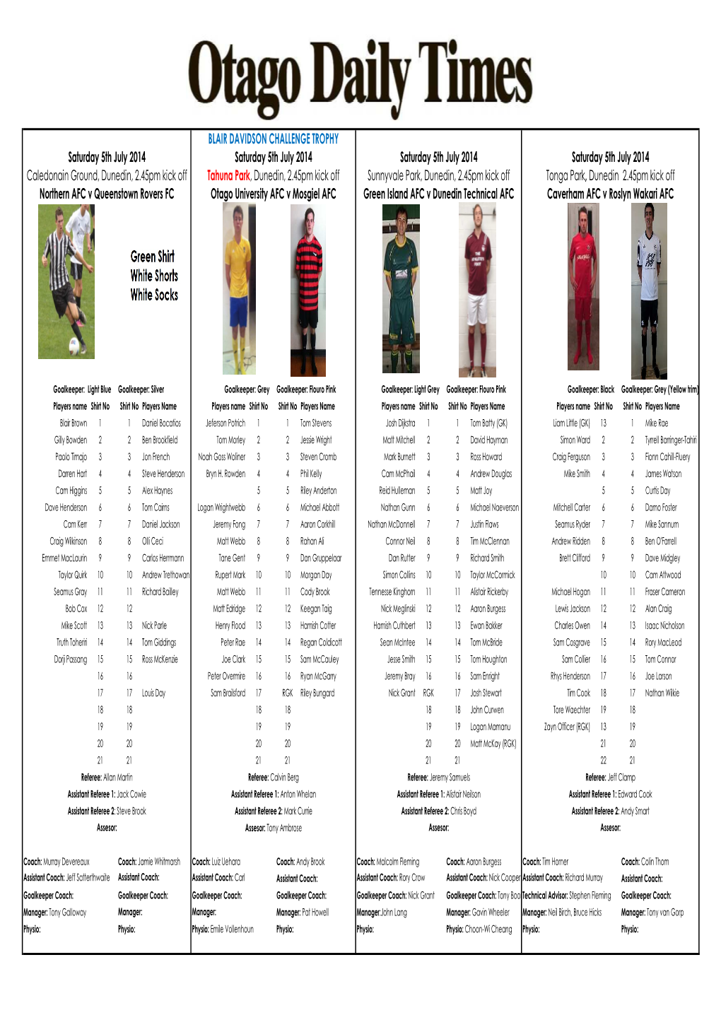 Men's Premier 5Th July