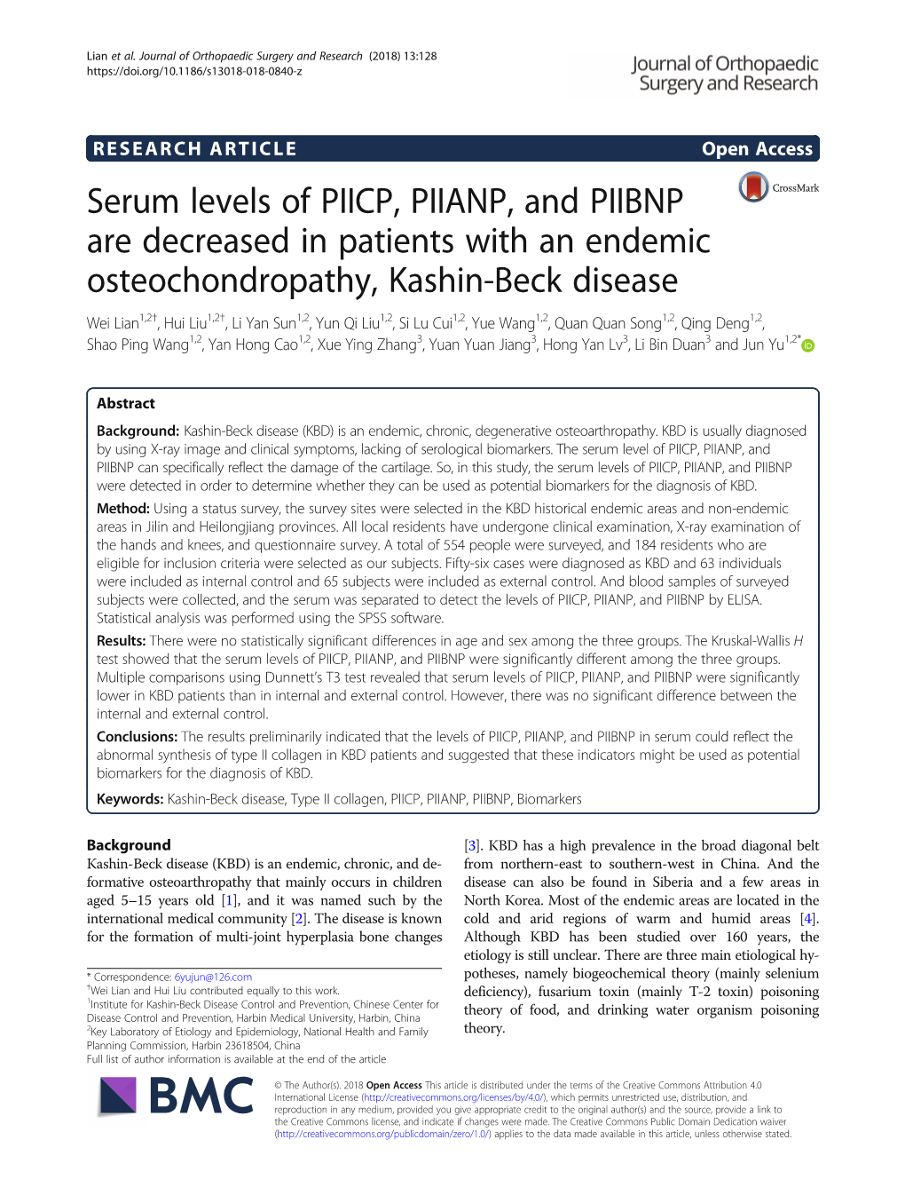 Serum Levels of PIICP, PIIANP, and PIIBNP Are Decreased in Patients