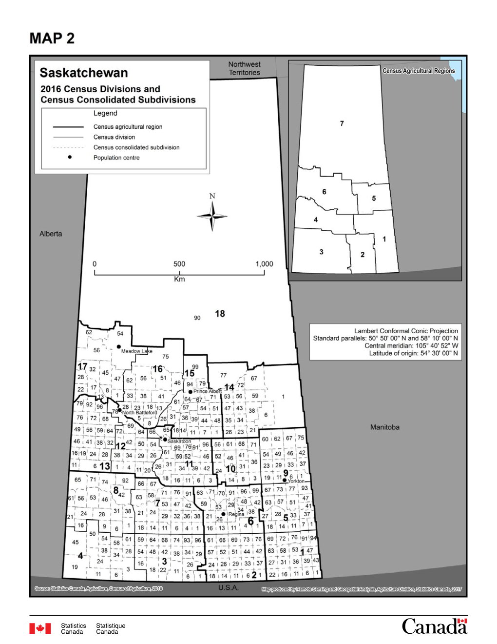 Saskatchewan Map 2