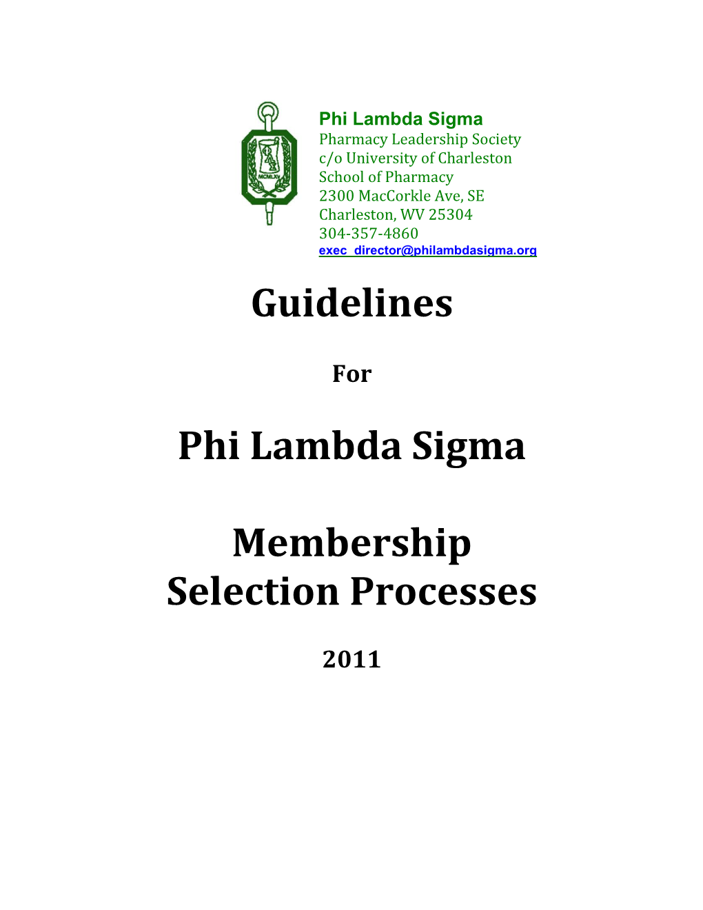 Guidelines for PLS Membership Selection Processes Page 2