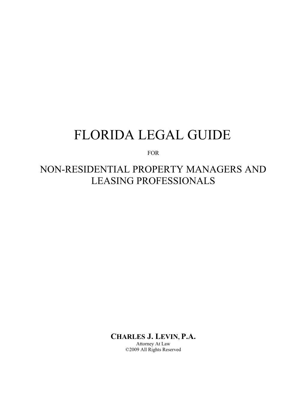 Florida Legal Guide