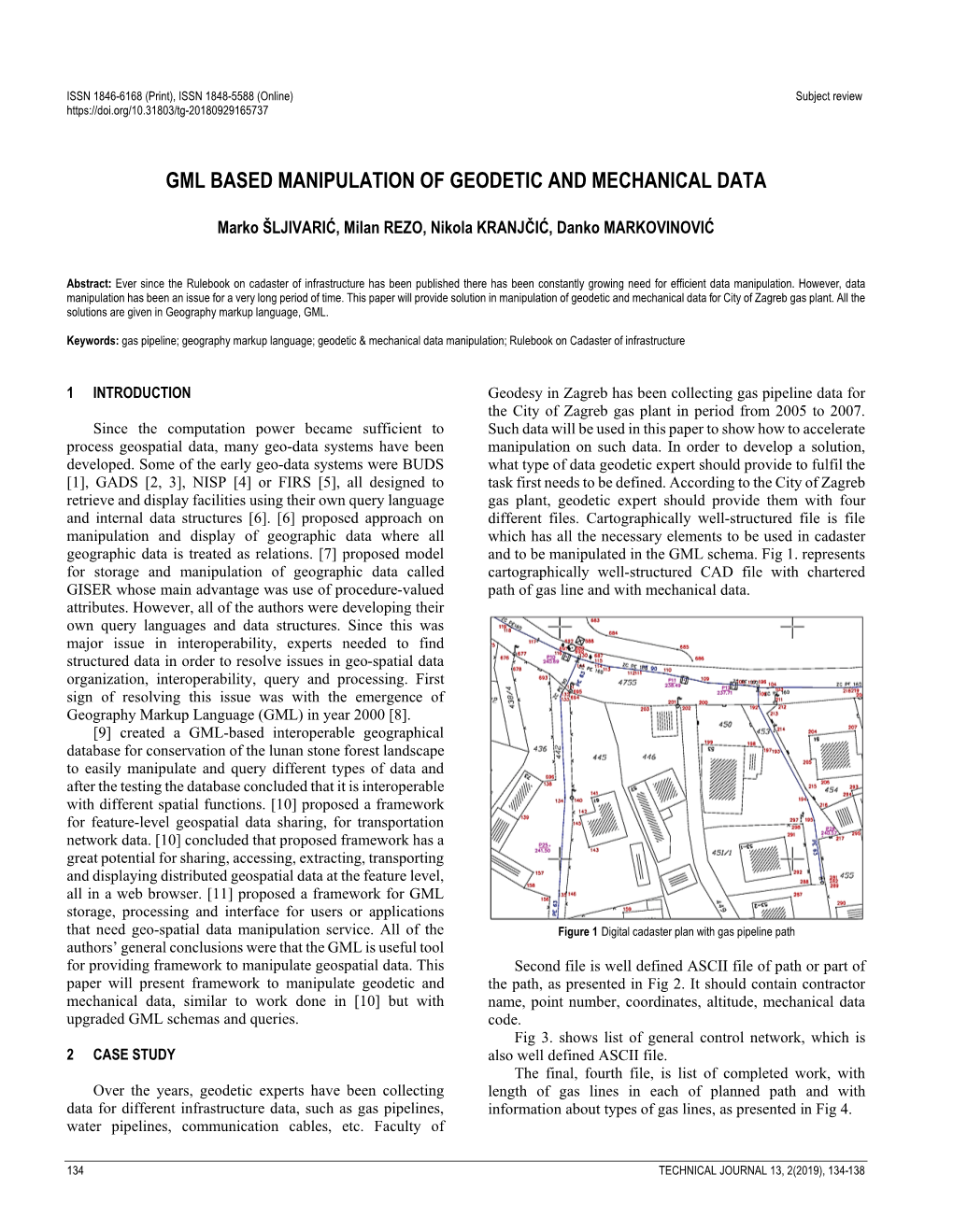 Gml Based Manipulation of Geodetic and Mechanical Data