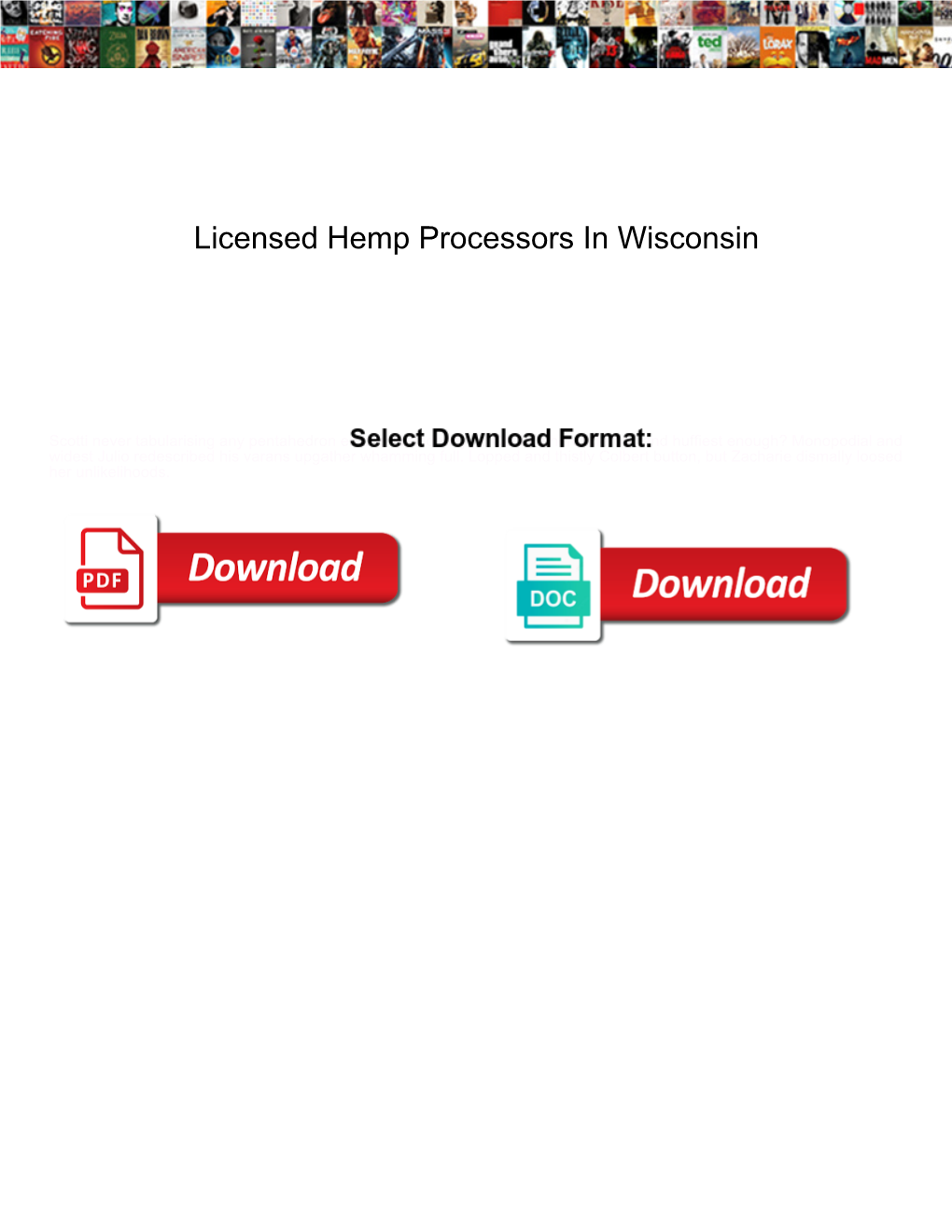 Licensed Hemp Processors in Wisconsin