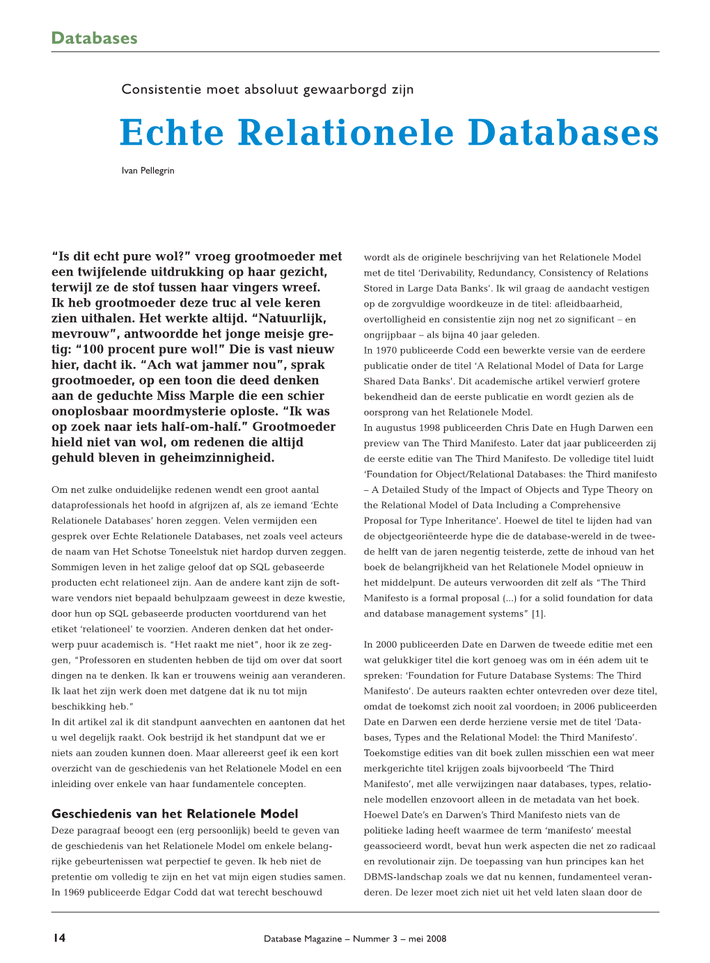 Echte Relationele Databases