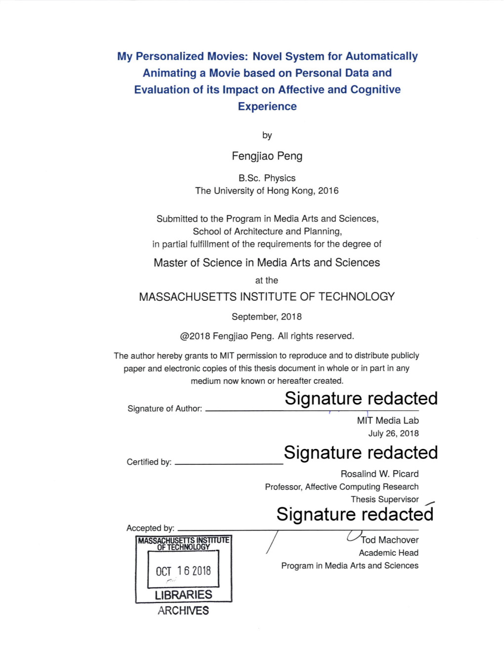 Signature Redacted MIT Media Lab July 26, 2018