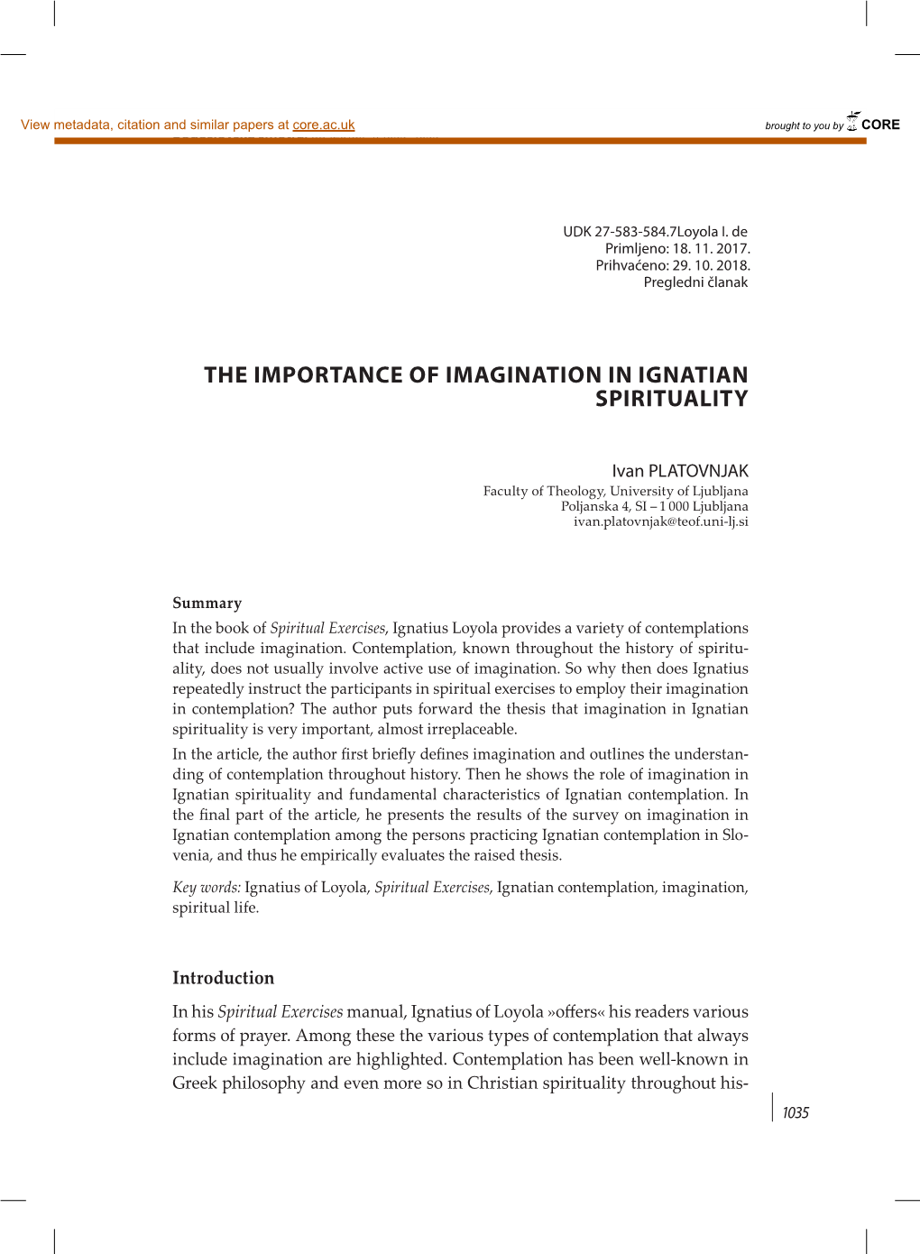 The Importance of Imagination in Ignatian Spirituality