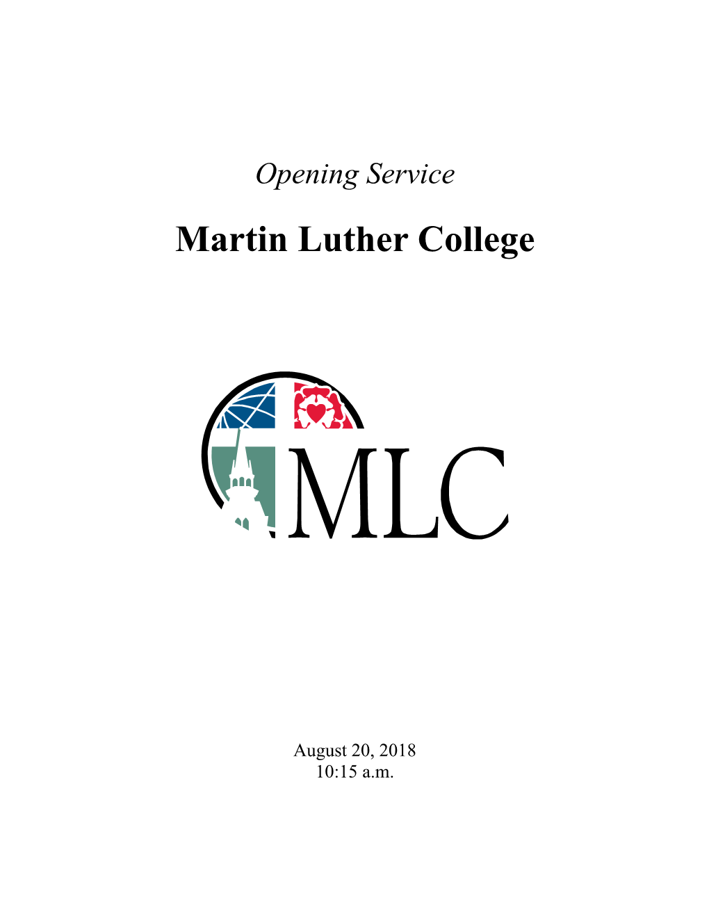Opening Service Fall 2018