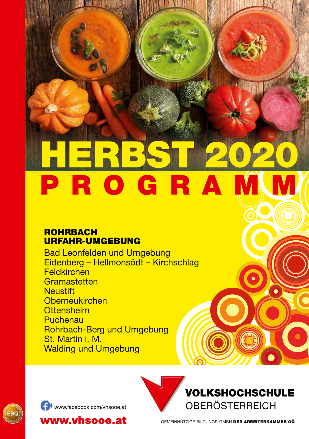 Herbst 2020 Online: Per Mail Oder ✆: Kontakte Seite 3 Bis 6 Bitte VHS-Region Und Adresse Eintragen! Postleitzahl Ort Programm