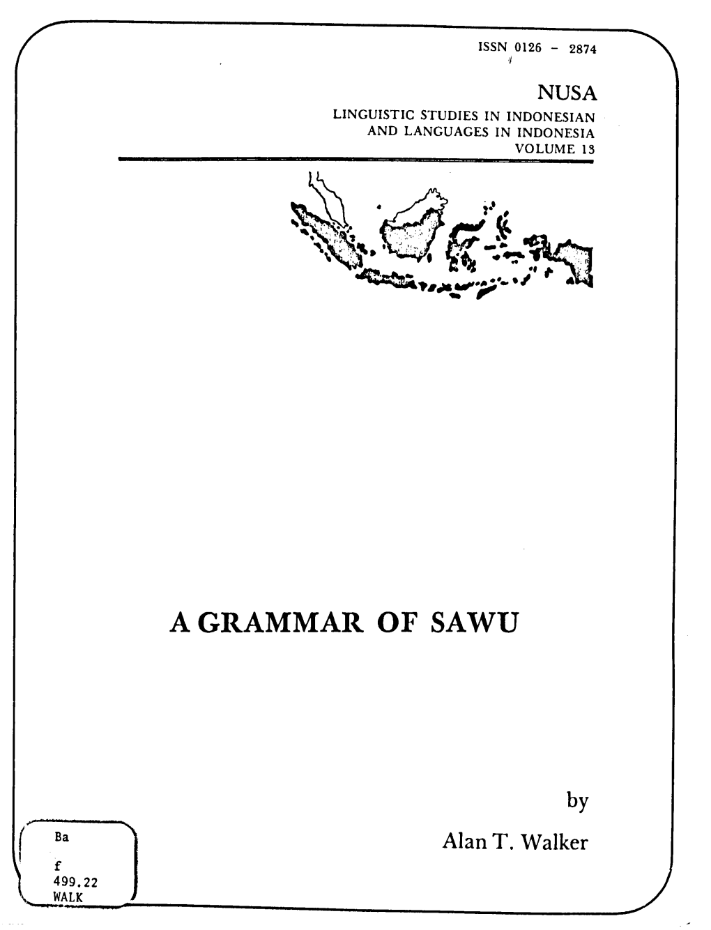 А Grammar of Sawu