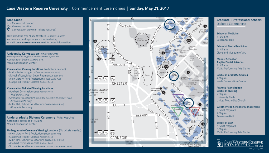 Commencement Ceremony Viewing Location Map.Pdf