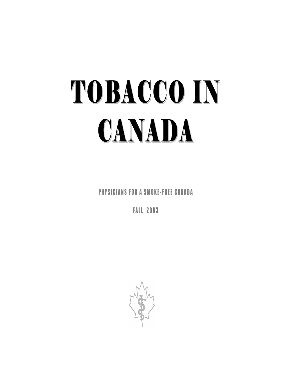 Tobacco in Canada
