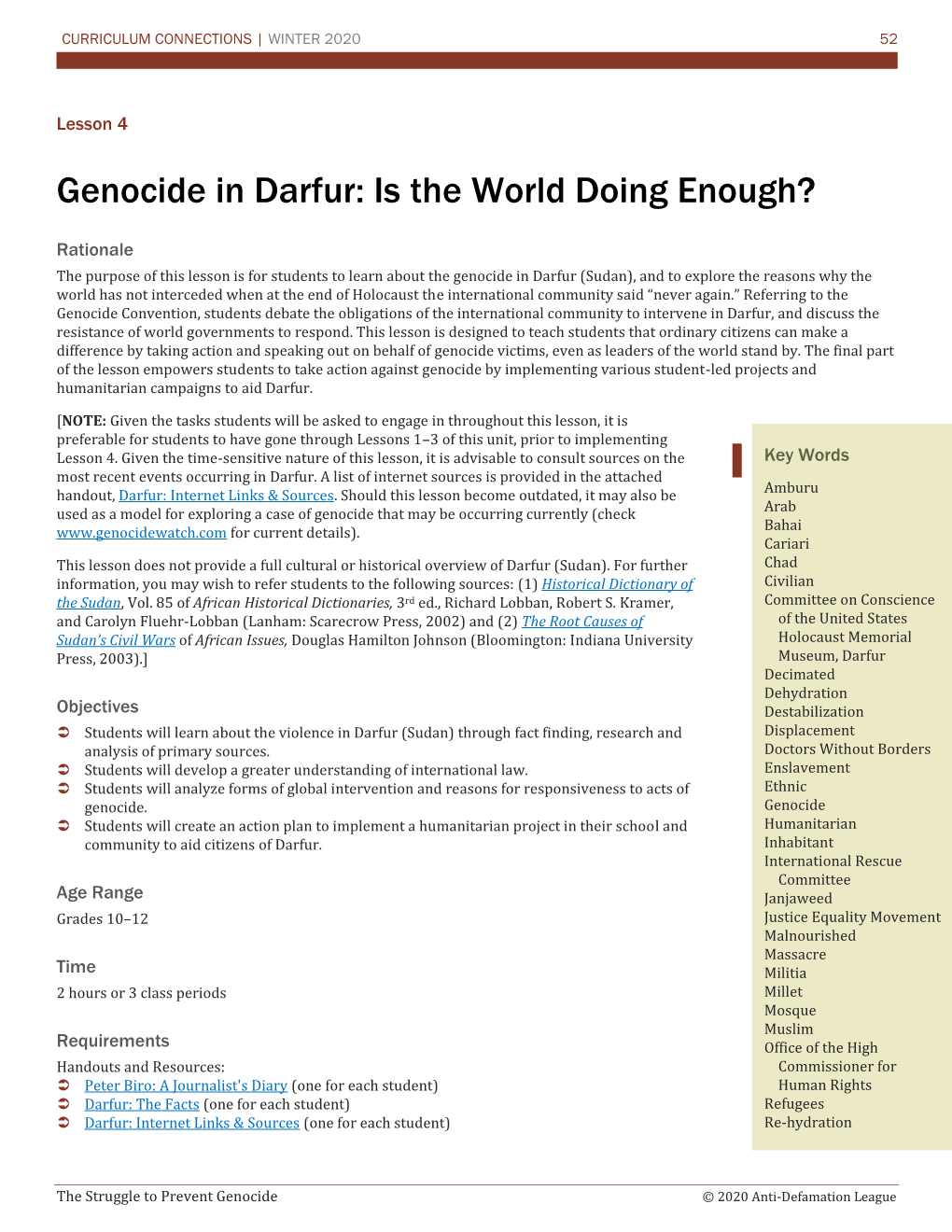 Genocide in Darfur: Is the World Doing Enough?