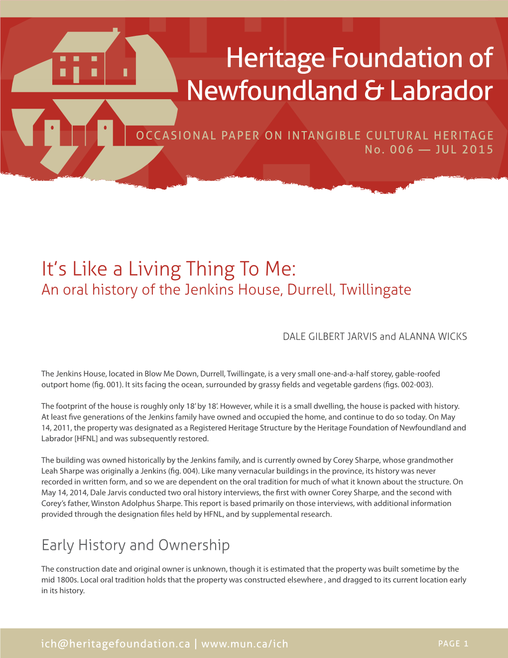 Heritage Foundation of Newfoundland & Labrador