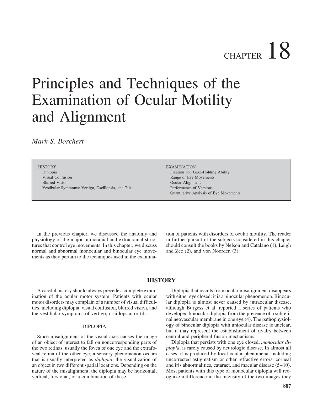 Principles and Techniques of the Examination of Ocular Motility and Alignment
