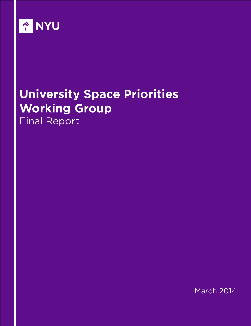 University Space Priorities Working Group Final Report