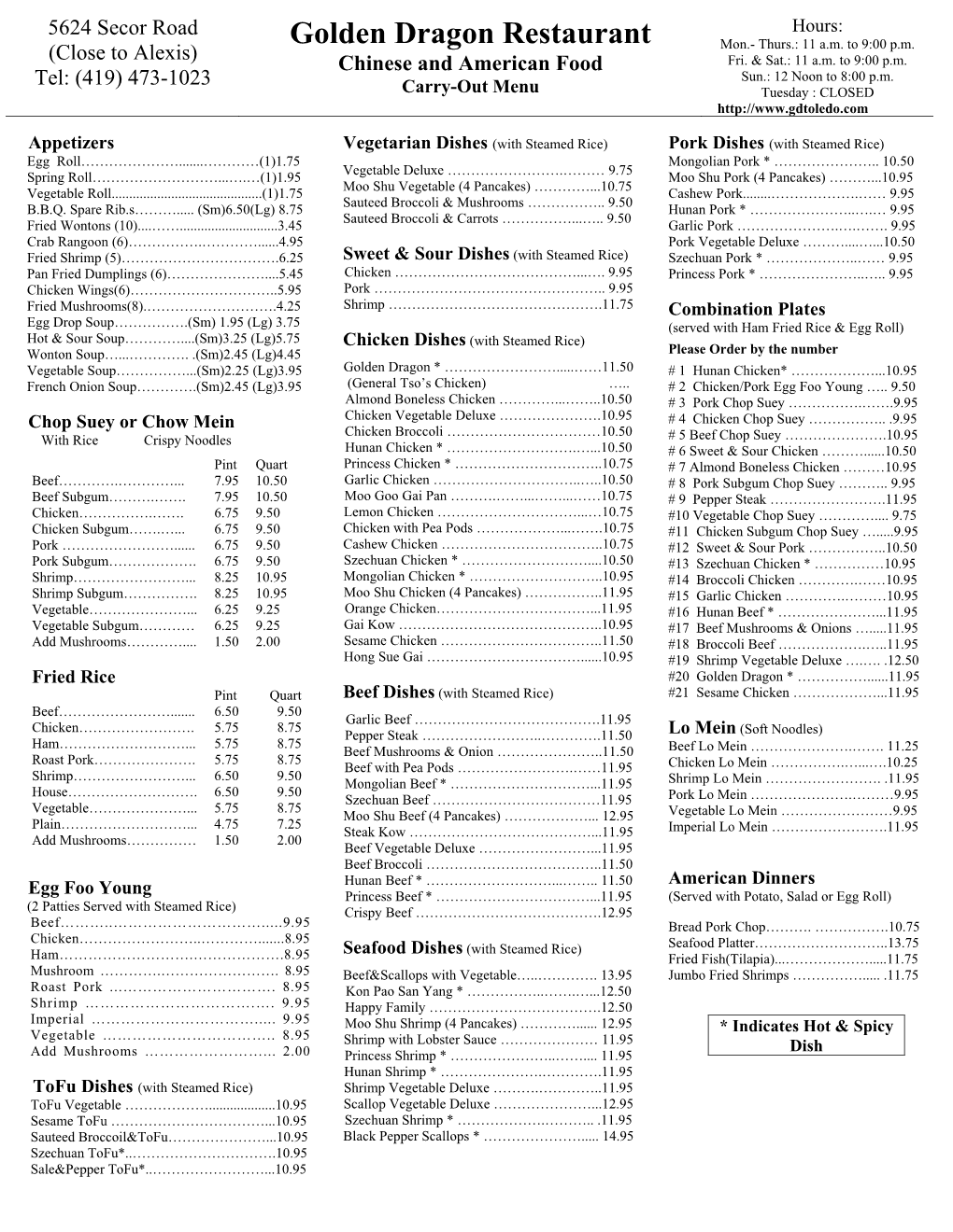 Check out the Full Menu