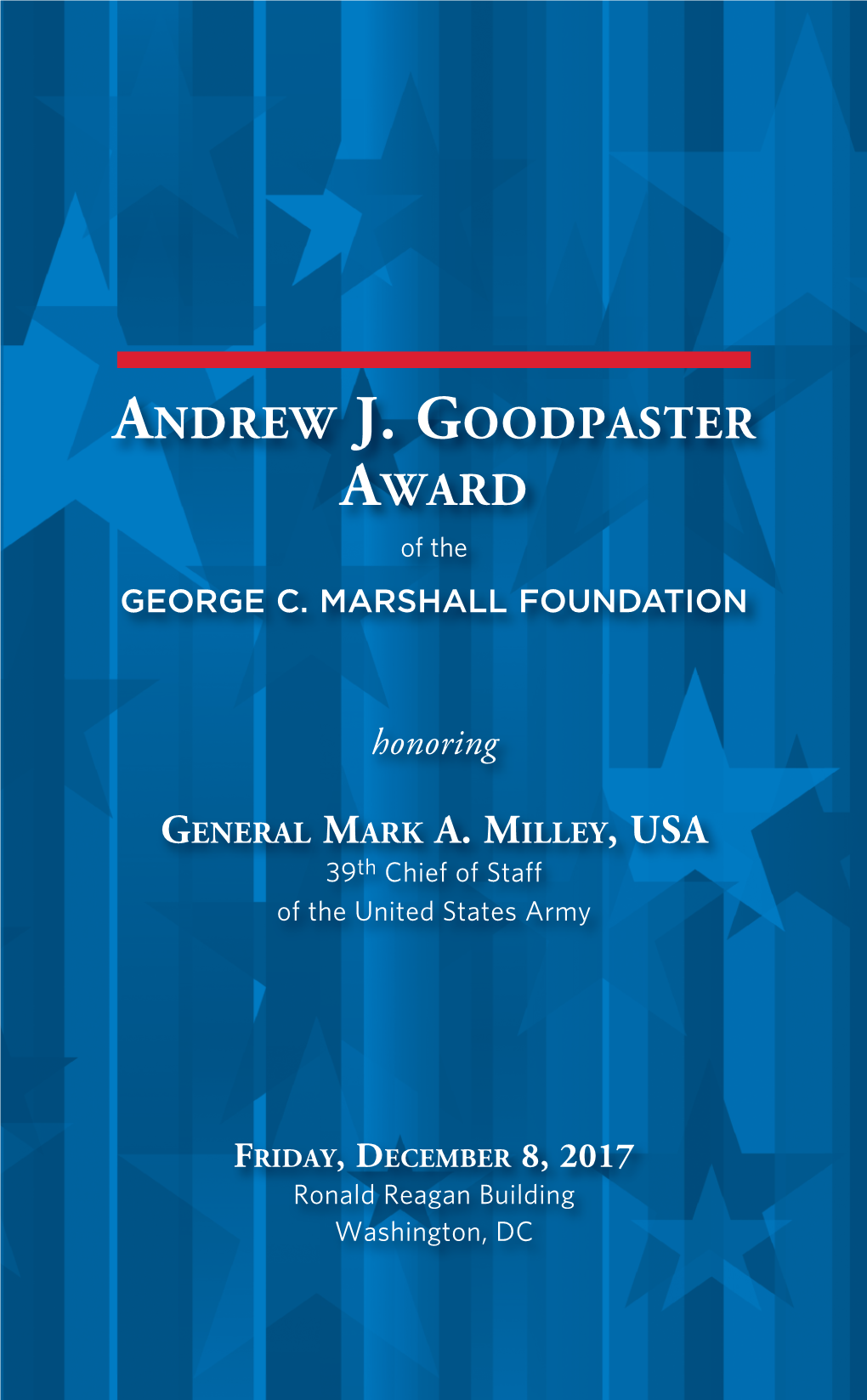 Andrew J. Goodpaster Award