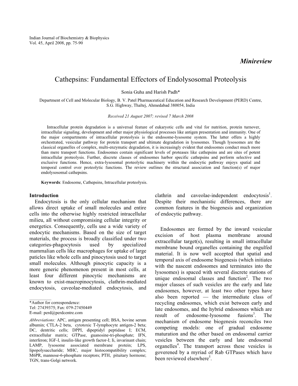 Cathepsins: Fundamental Effectors of Endolysosomal Proteolysis