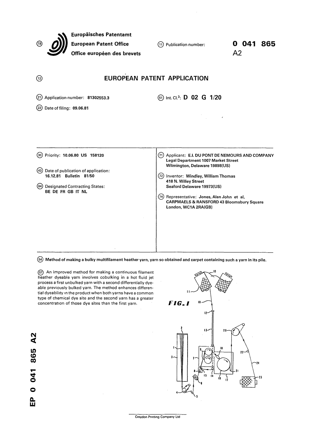 Method of Making a Bulky Multifilament Heather Yarn, Yarn So Obtained and Carpet Containing Such a Yarn in Its Pile