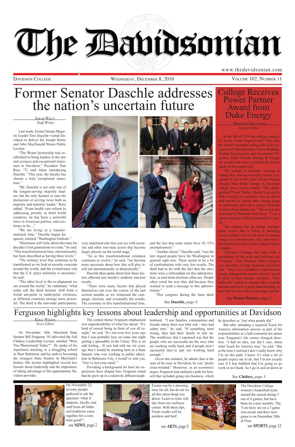 Former Senator Daschle Addresses the Nation's Uncertain
