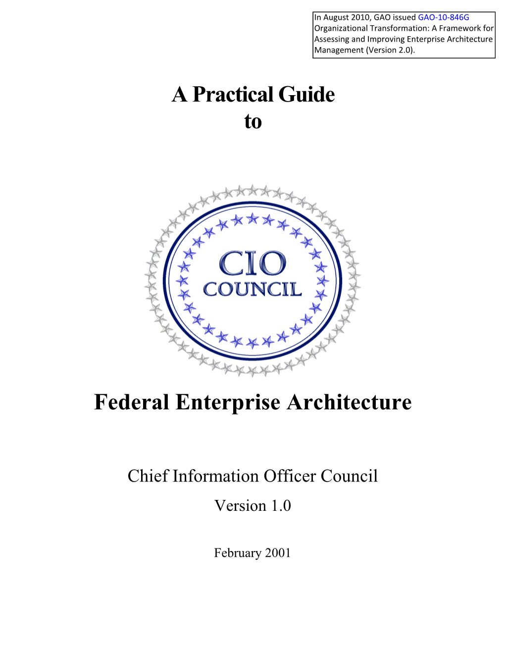 Practical Guide to Federal Enterprise Architecture Preface