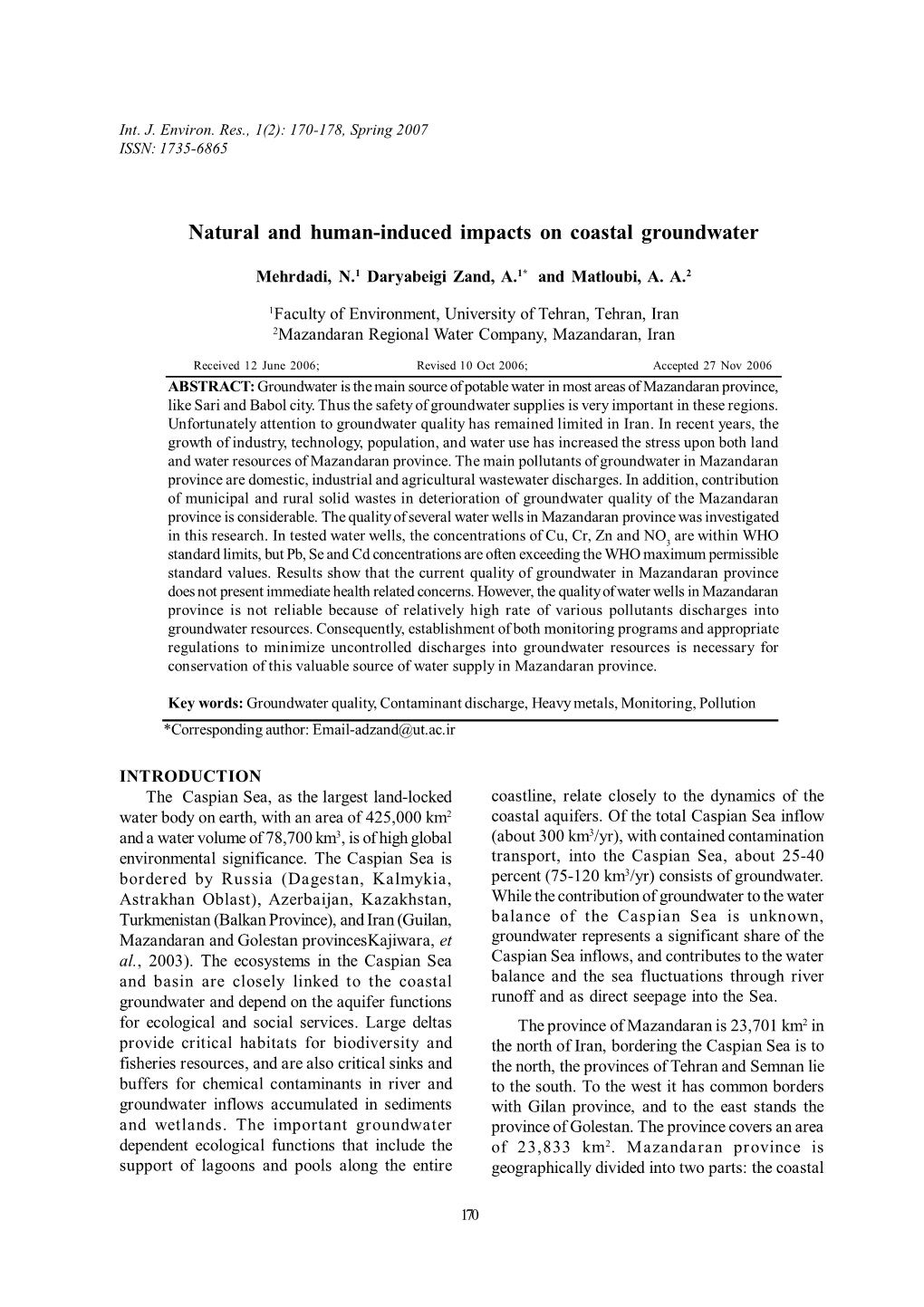 Natural and Human-Induced Impacts on Coastal Groundwater