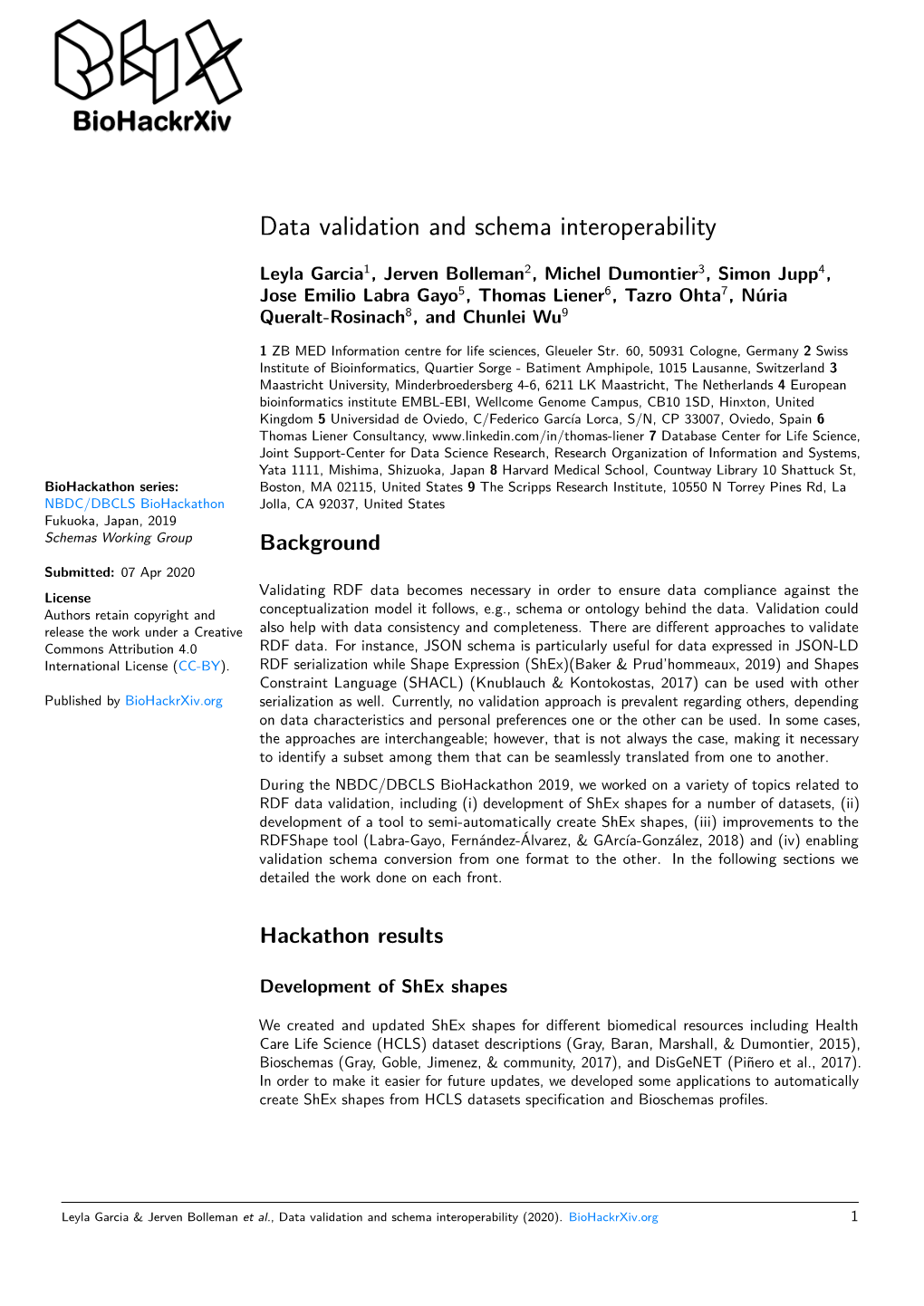 Data Validation and Schema Interoperability