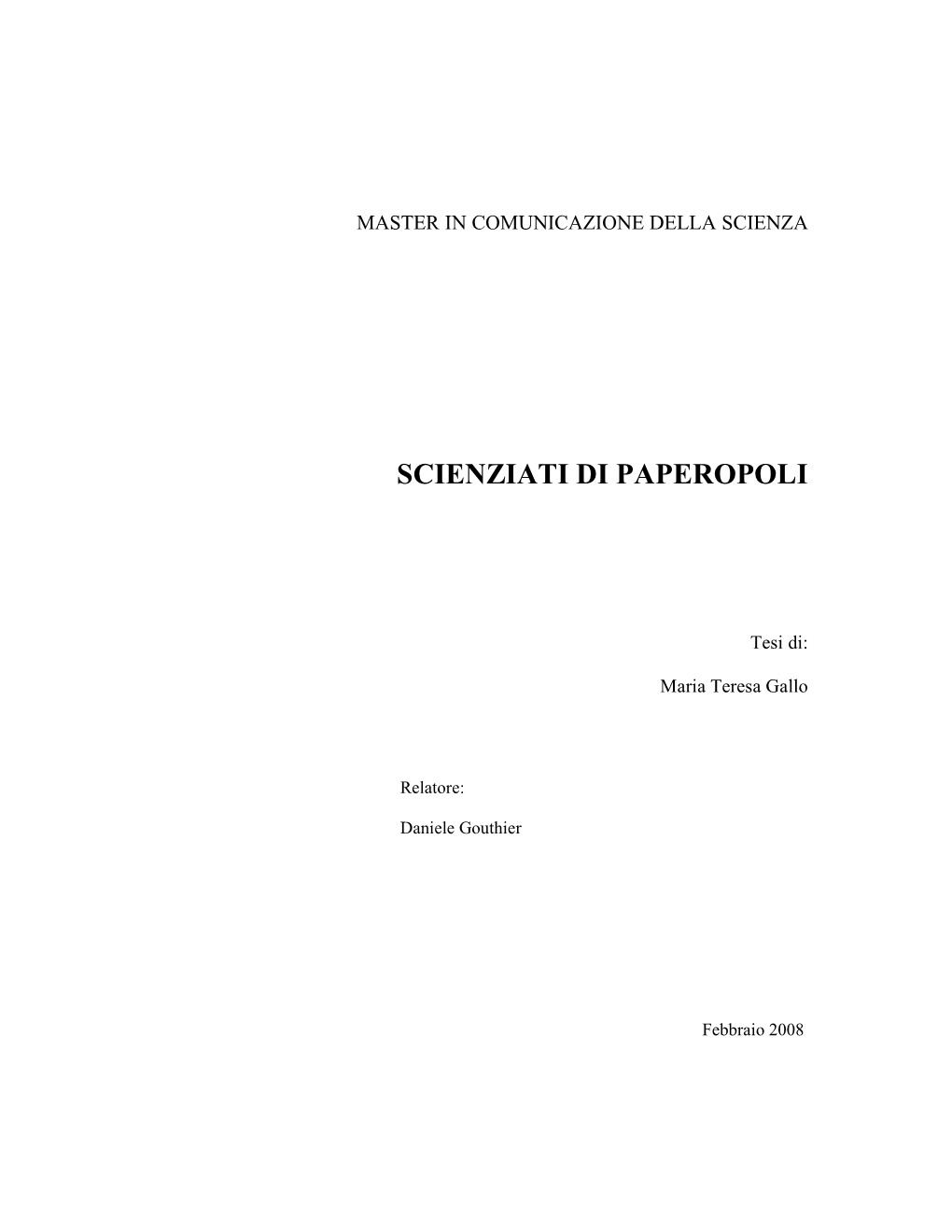 Scienziati Di Paperopoli