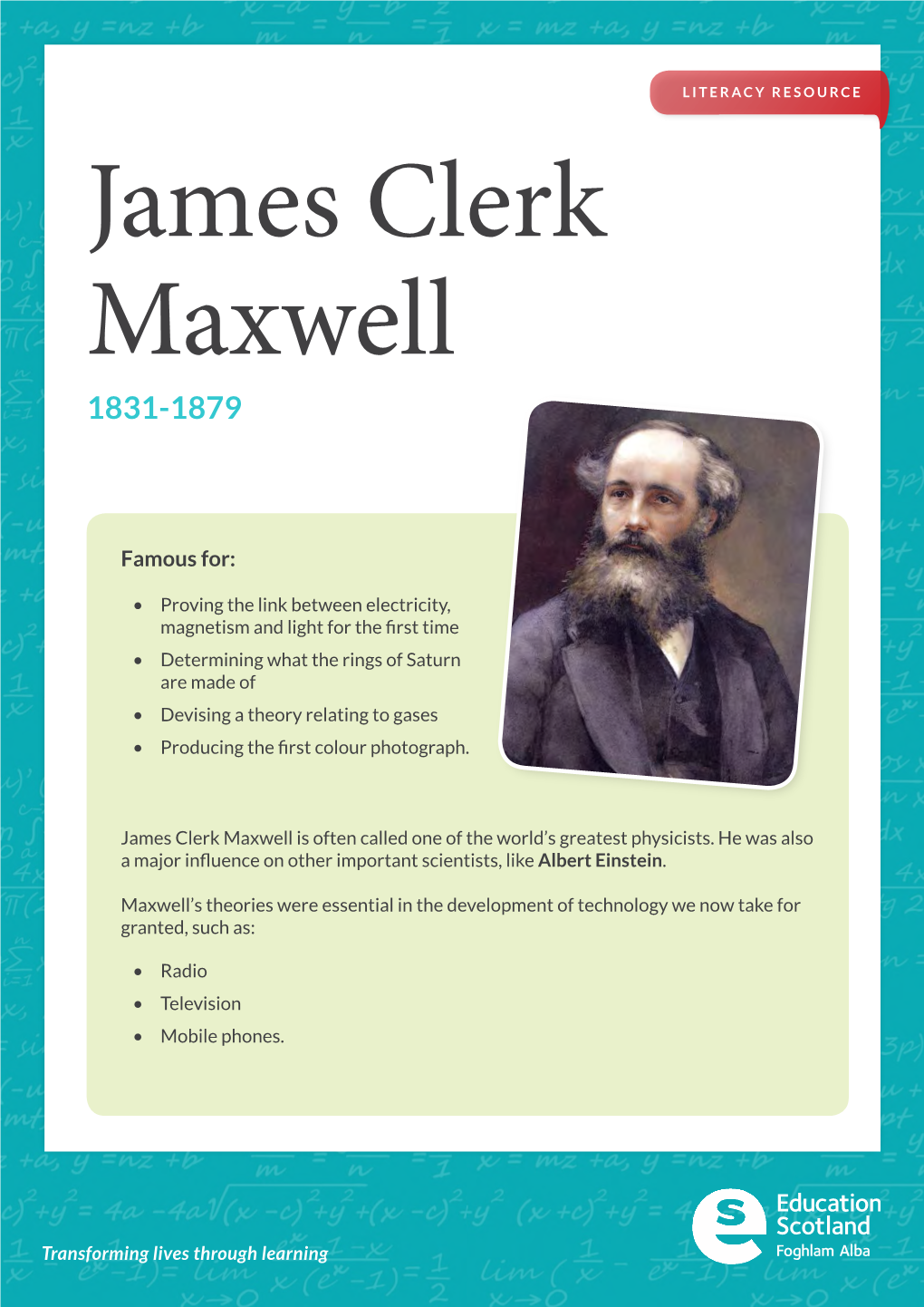 James Clerk Maxwell 1831-1879