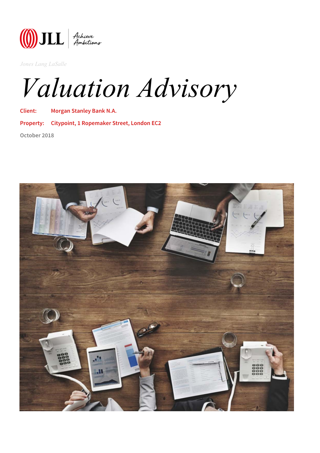 Valuation Advisory Client: Morgan Stanley Bank N.A